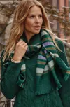 Jjill J.jill Exploded Plaid Scarf In Emerald Multi