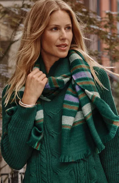 Jjill J.jill Exploded Plaid Scarf In Emerald Multi