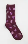 Jjill J.jill Falling Leaves Crew Socks In Multi