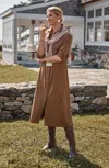 Jjill J.jill Faux-suede Shirtdress In Brown