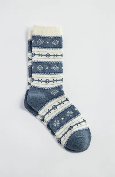 Jjill J.jill Festive Crew Socks In Multi
