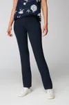 Jjill J.jill Fit Breathe Cotton High-rise Boot-cut Pants In Navy Blue