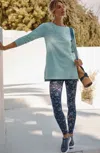 Jjill J.jill Fit Breathe Cotton Leggings In Ebony Ornate Foliage