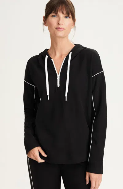 Jjill J.jill Fit Cozy Contrast-trimmed Sweatshirt In Multi