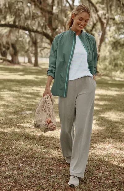Jjill J.jill Fit Elevate Terry Wide-leg Pants In Grey Heather