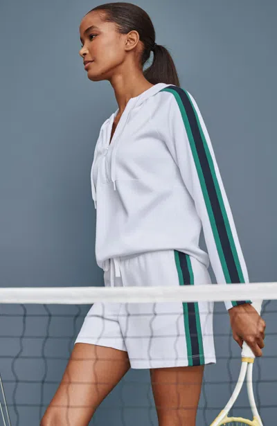 Jjill Fit Elevation Knit 1/4-zip Hoodie In Multi