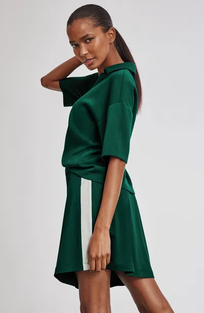 Jjill Fit Elevation Knit Polo In Green