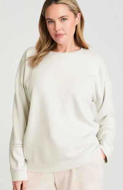 Jjill J.jill Fit Elevation Knit Pullover In White