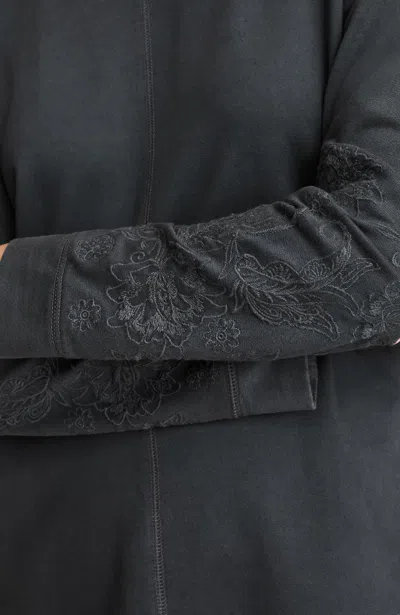 Jjill J.jill Fit Embroidered Garment-dyed Pullover