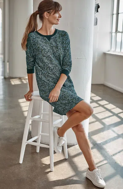 Jjill J.jill Fit French Terry Printed Dress