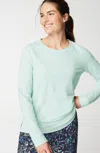 Jjill J.jill Fit French Terry Slit-hem Sweatshirt In Morning Mist Multi