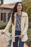 Jjill J.jill Fit French Terry Zip-up Jacket In Brown