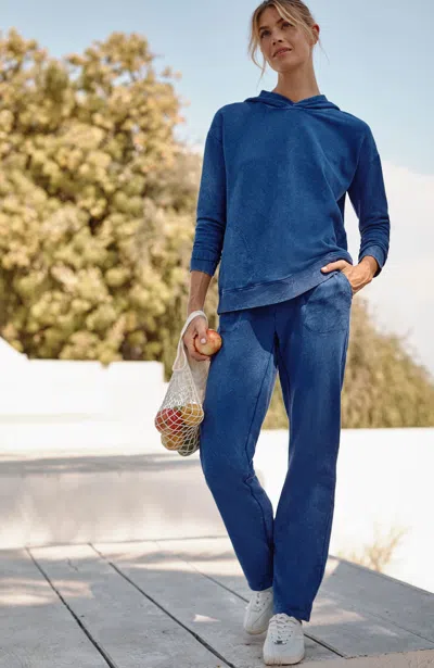 Jjill J.jill Fit Garment-dyed Pants In Dark Vast Blue Multi