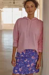 Jjill J.jill Fit On-the-go Zipper-pocket Skort In Blue Opal Blossoming Vines