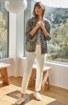 Jjill J.jill Fit Patch-pocket Slim-leg Pants In Cream