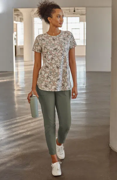 Jjill J.jill Fit Patch-pocket Slim-leg Pants In Cypress Green