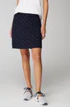 Jjill J.jill Fit Performance Knit Skort In Navy Blue Perfect Dots