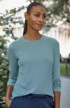 Jjill J.jill Fit Performance Long-sleeve Tee In Blue