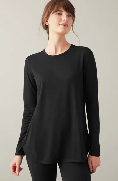 Jjill J.jill Fit Performance Long-sleeve Tee In Black