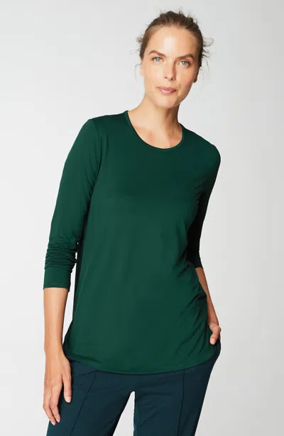 Jjill J.jill Fit Performance Long-sleeve Tee In Pine