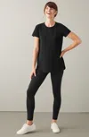 Jjill J.jill Fit Progress Shirttail Tee In Black