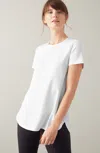 Jjill J.jill Fit Progress Shirttail Tee In White
