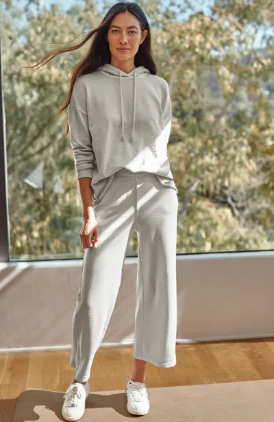 Jjill J.jill Fit Slub-terry Garment-dyed Crops In Light Zinc