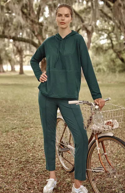 Jjill J.jill Fit Supreme-stretch Pintucked Slim-leg Pants In Pine Multi