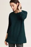 Jjill J.jill Fit Textured Fleece Tunic In Black