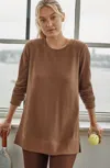 Jjill J.jill Fit Waffle-textured Tunic In Brown