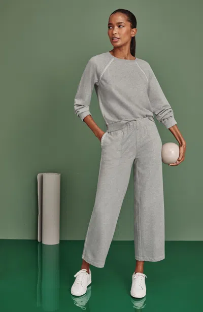 Jjill Fit Whipstitched Crops Pants In Gray