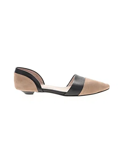 Pre-owned Jjill Flats In Tan