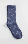 JJILL J.JILL FLORAL DOT CREW SOCKS