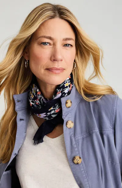 Jjill J.jill Floral-print Square Scarf In Multi