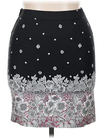 Pre-owned Jjill Formal Skirt In Black