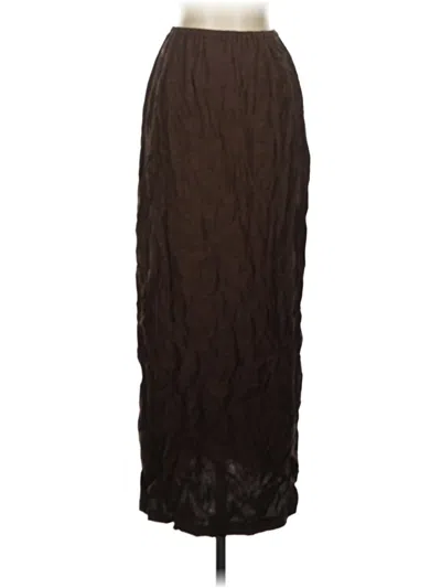 Pre-owned Jjill Formal Skirt In Brown