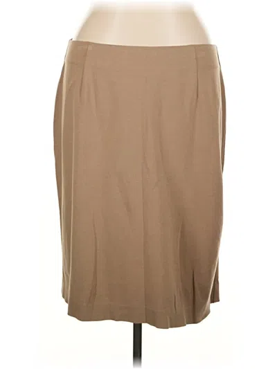 Pre-owned Jjill Formal Skirt In Brown