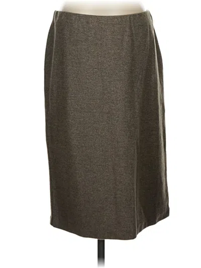 Pre-owned Jjill Formal Skirt In Brown