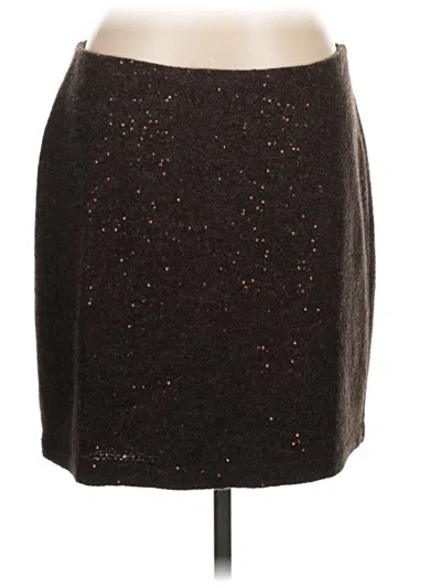 Pre-owned Jjill Formal Skirt In Brown