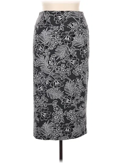 Pre-owned Jjill Formal Skirt In Gray