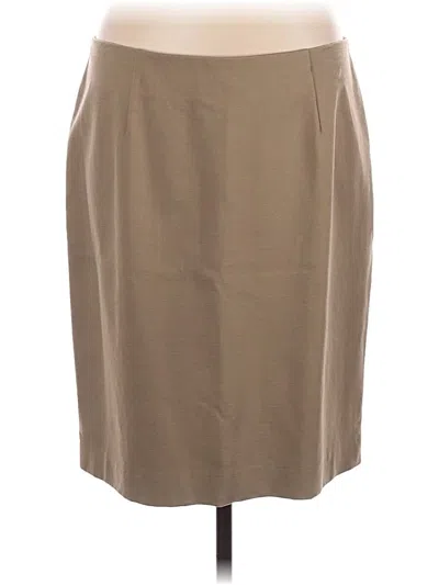 Pre-owned Jjill Formal Skirt In Tan