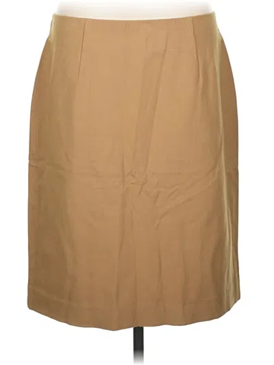 Pre-owned Jjill Formal Skirt In Tan