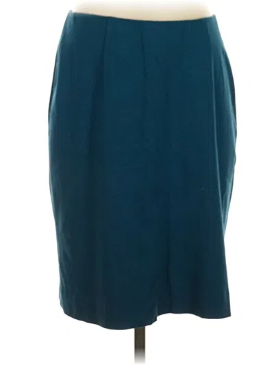Pre-owned Jjill Formal Skirt In Teal