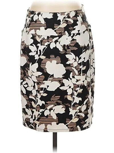 Pre-owned Jjill Formal Skirt In White