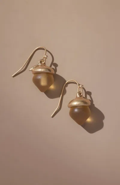 Jjill J.jill Frosted Glass Acorn Earrings In Multi