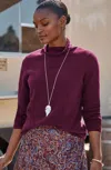 Jjill J.jill Funnel-neck Pullover Sweater In Multi