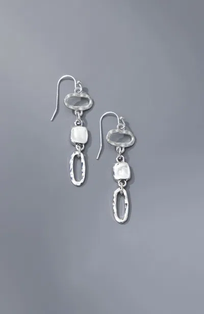 Jjill Geometric Chain Earrings In Metallic