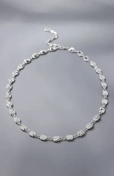 Jjill Geometric Chain Necklace In Metallic