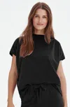 Jjill J.jill Getaway Mock-neck Knit Top In Black