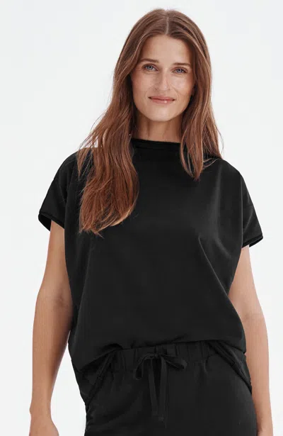Jjill J.jill Getaway Mock-neck Knit Top In Black
